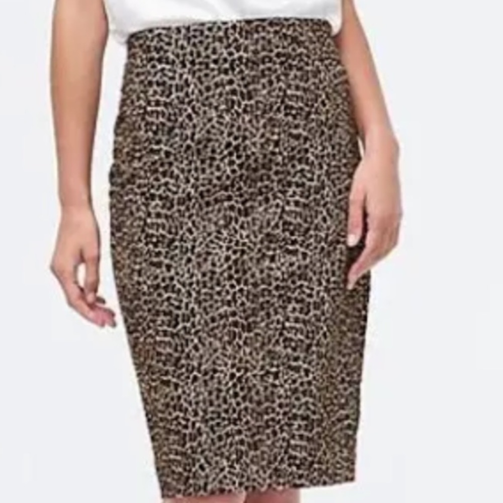 Jcrew The Pencil Skirt in Leopard